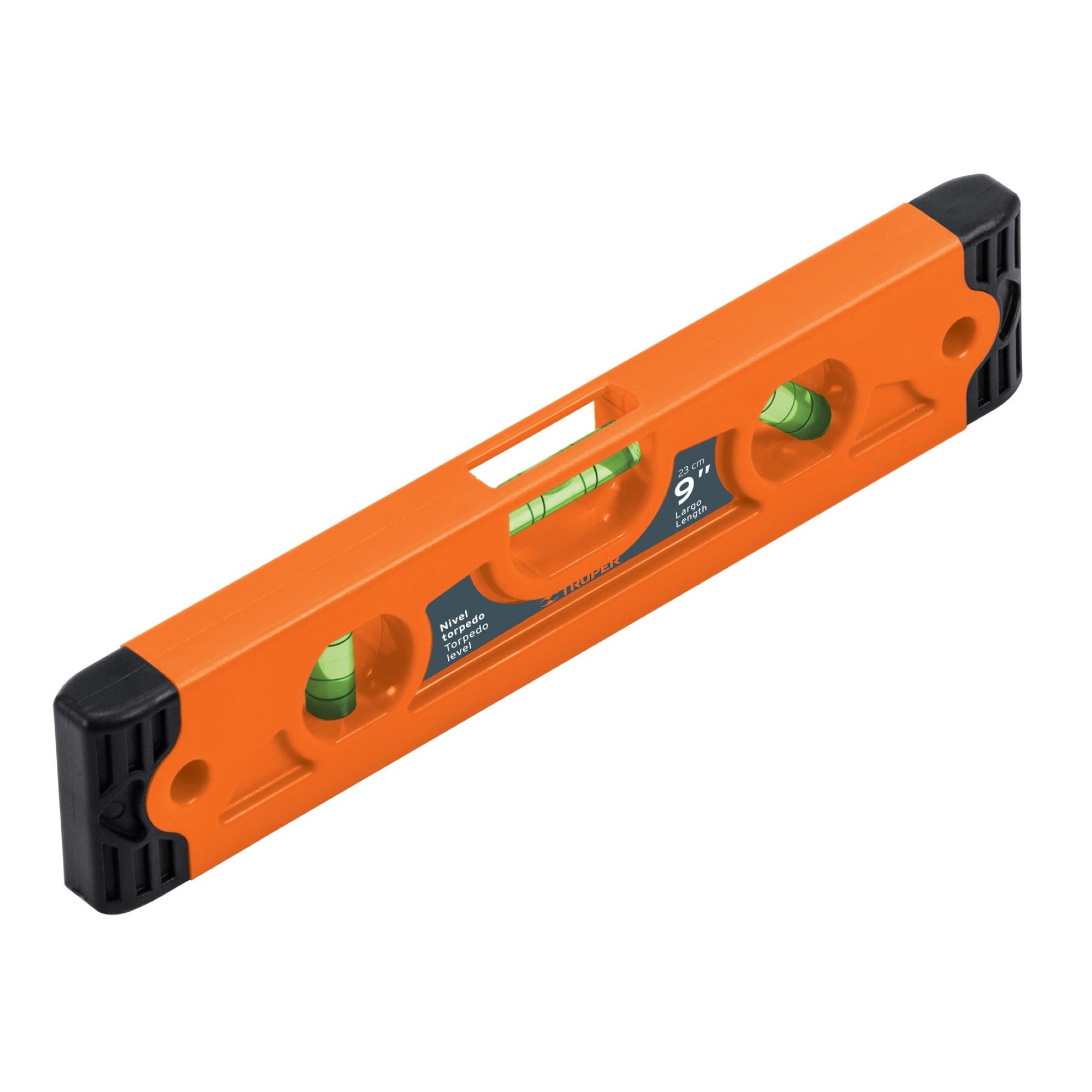 Nivel Torpedo Magnético De 9" Con Protección ABS